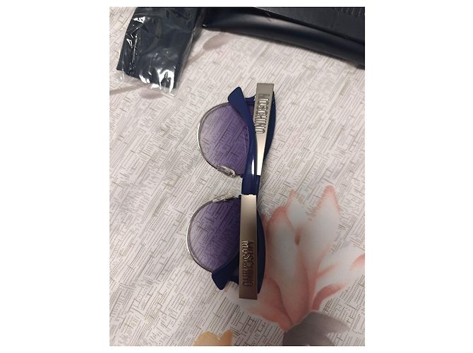 Occhiali da sole Moschino Cat Eye Blu Porpora - vista 7