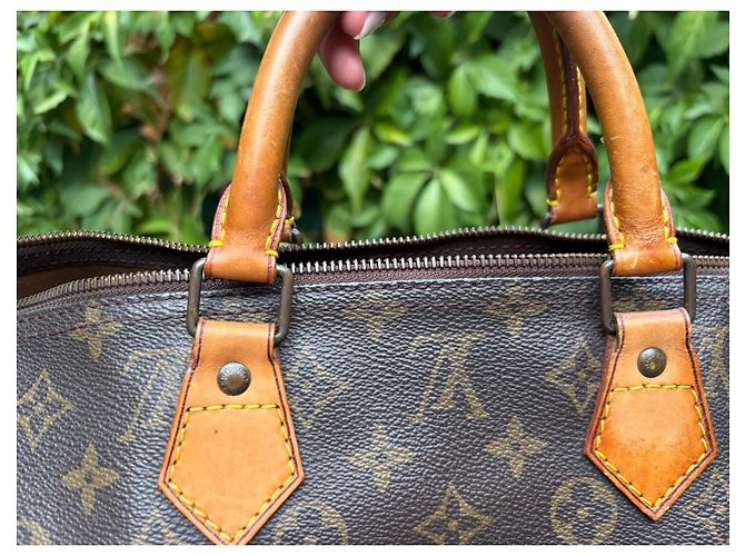Borsa da viaggio Louis Vuitton Monogram Speedy 40 Marrone Monogramma - vista 12