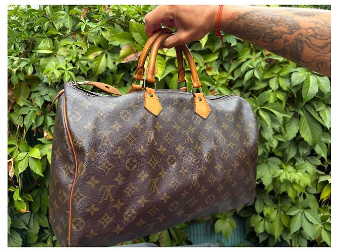 Borsa da viaggio Louis Vuitton Monogram Speedy 40 Marrone Monogramma - vista 2