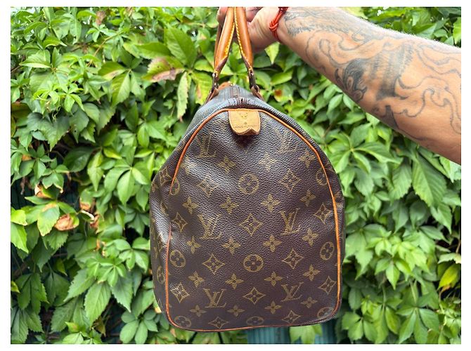Borsa da viaggio Louis Vuitton Monogram Speedy 40 Marrone Monogramma - vista 3