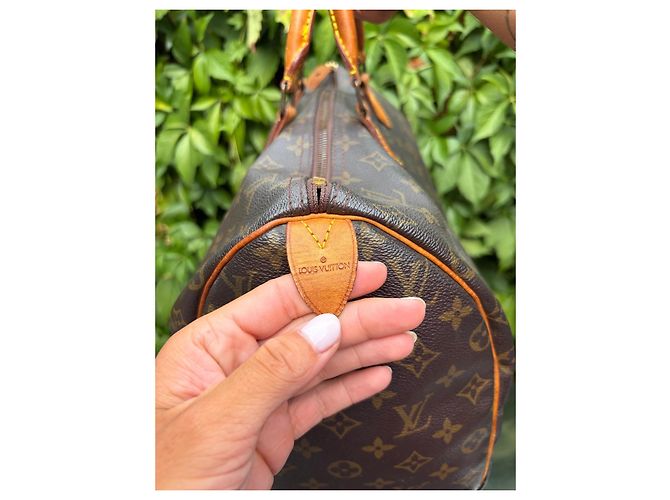 Borsa da viaggio Louis Vuitton Monogram Speedy 40 Marrone Monogramma - vista 4