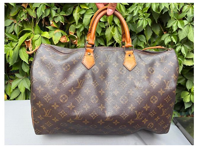 Borsa da viaggio Louis Vuitton Monogram Speedy 40 Marrone Monogramma - vista 5