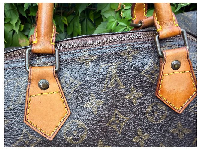 Borsa da viaggio Louis Vuitton Monogram Speedy 40 Marrone Monogramma - vista 7