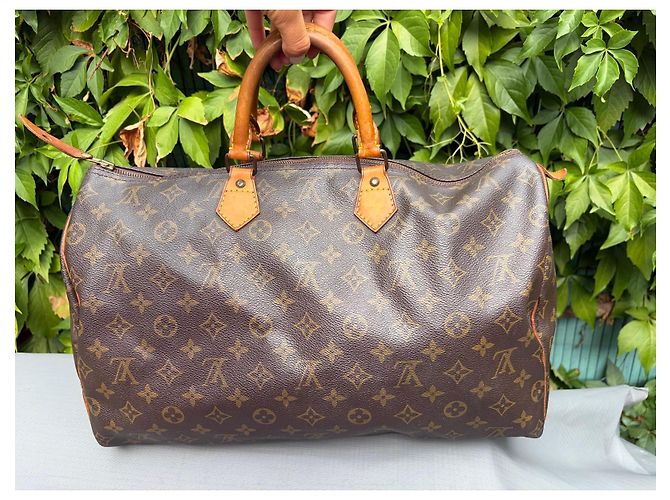 Borsa da viaggio Louis Vuitton Monogram Speedy 40 Marrone Monogramma - vista 8