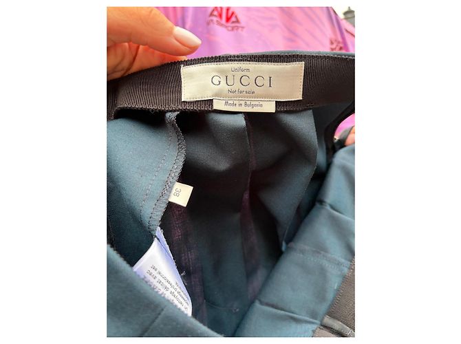 Falda plisada Gucci azul marino Azul oscuro - vista 3