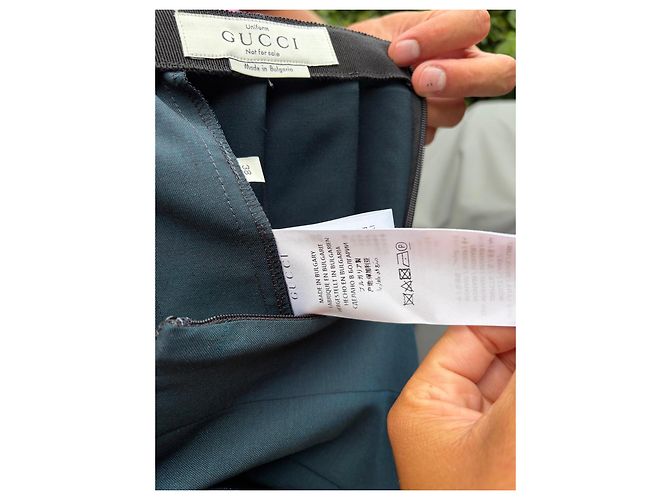 Falda plisada Gucci azul marino Azul oscuro - vista 4