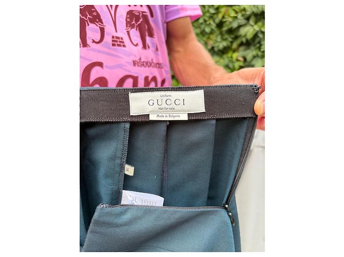 Falda plisada Gucci azul marino Azul oscuro - vista 5
