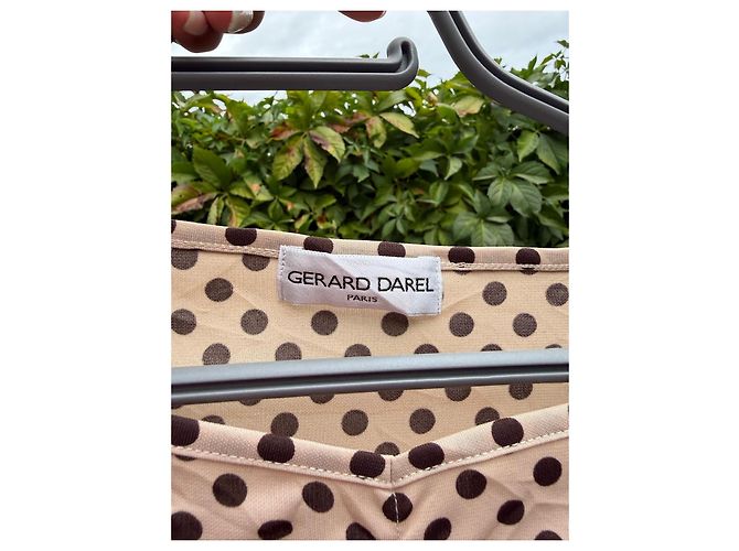 Gerard Darel Gérard Darel Top a Pois Beige e Marrone - vista 2