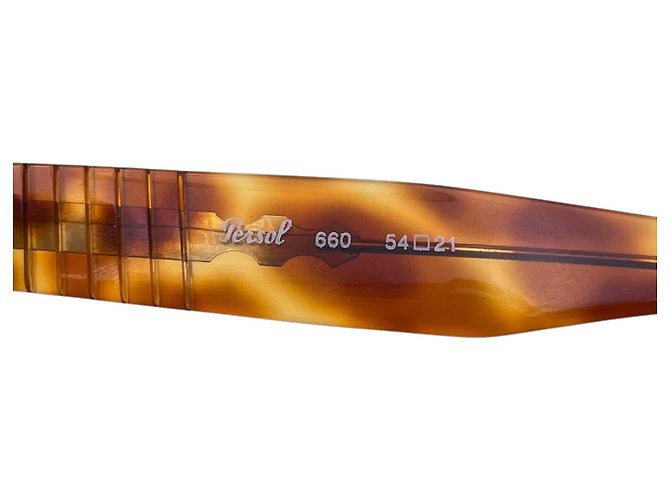 Persol Occhiali da sole Vintage 90s Brown Mod. 660 54/21 140mm Marrone - vista 5