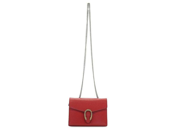 Gucci Borsa a tracolla Dionysus Wallet on Chain WOC in pelle rossa Rosso - vista 2