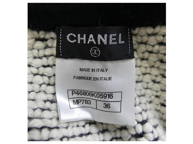 Falda de cachemira Chanel Negro - vista 4