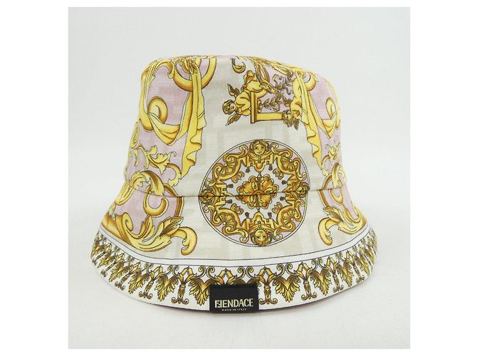 Autre Marque Fendace FXQ698 AK6T Hut Pink Beige Gelb - Ansicht 2