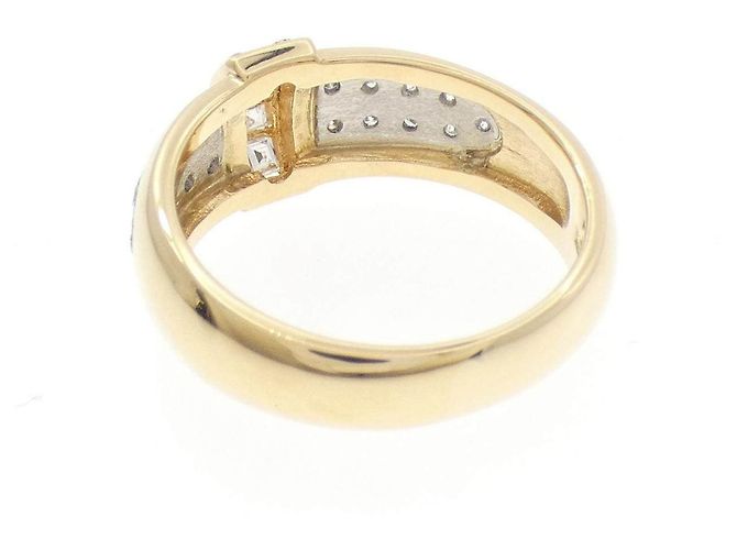 Autre Marque Ginza Tanaka Au750 Platin Diamantring Golden - Ansicht 3