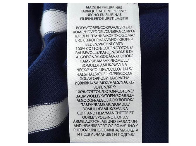 Camiseta de algodón Polo Ralph Lauren Blanco Azul marino - vista 3