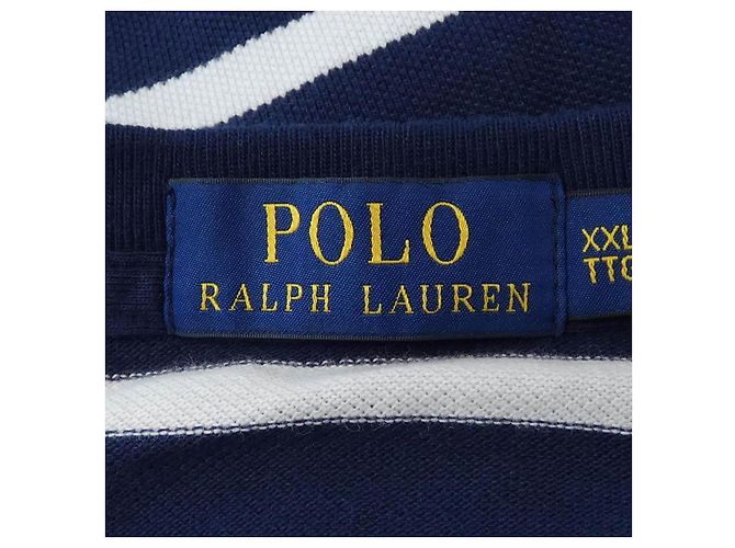 Camiseta de algodón Polo Ralph Lauren Blanco Azul marino - vista 4