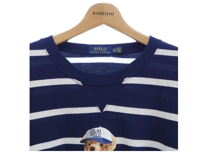 Camiseta de algodón Polo Ralph Lauren Blanco Azul marino - vista 5