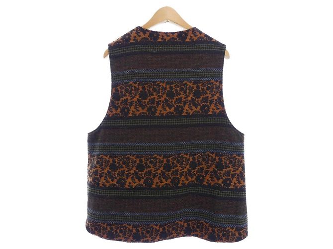 Autre Marque Chaleco reversible Engineered Garments Castaño Negro Naranja - vista 2