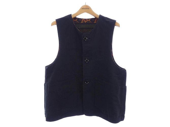 Autre Marque Chaleco reversible Engineered Garments Castaño Negro Naranja - vista 6