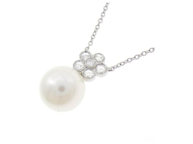 Tiffany & Co Collana Tiffany in platino e perle South Sea bianche - vista 3