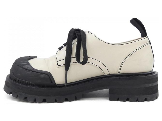 Scarpe Marni DADA DERBY Nero Bianco - vista 2