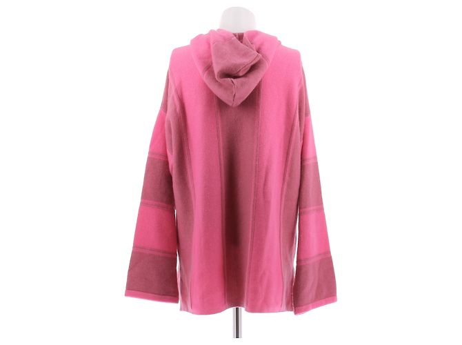Autre Marque KUJTEN Mehrfarbiger Kaschmirpullover in Rosa Pink - Ansicht 2