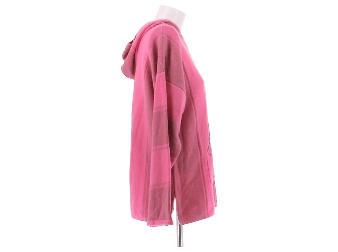 Autre Marque KUJTEN Mehrfarbiger Kaschmirpullover in Rosa Pink - Ansicht 3