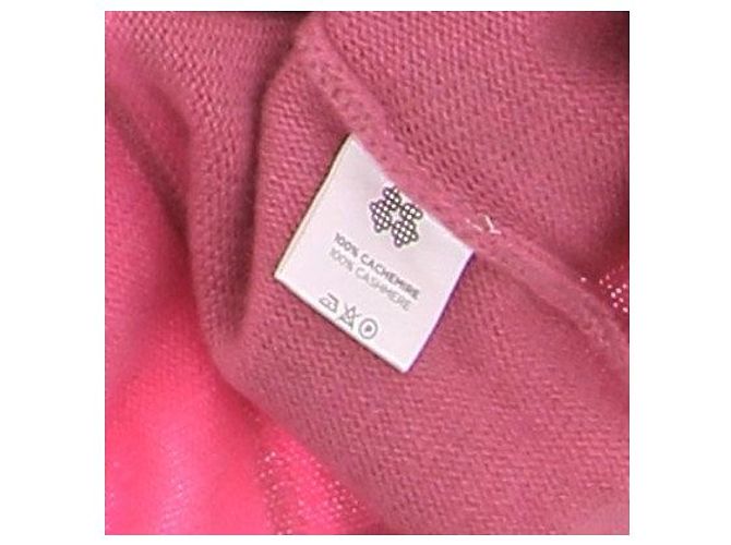 Autre Marque KUJTEN Mehrfarbiger Kaschmirpullover in Rosa Pink - Ansicht 6