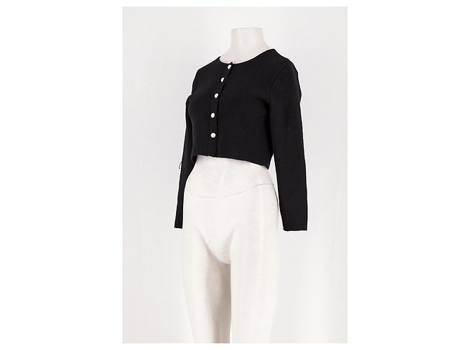 Autre Marque SLEEPER Cardigan gerade schwarz Viscose XS - Ansicht 4