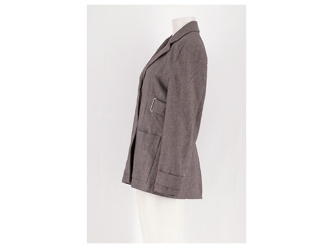 Autre Marque REMAIN Wolljacke braun - Ansicht 5
