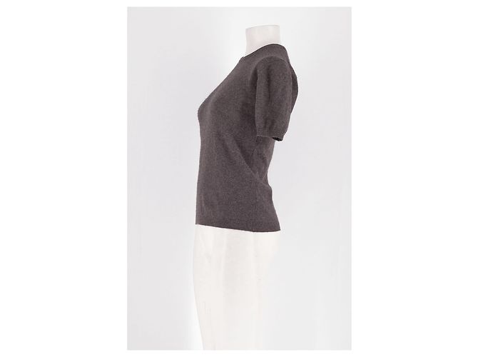 Autre Marque Top Soft Goat de cashmere castanho XS Marrom - vista 5