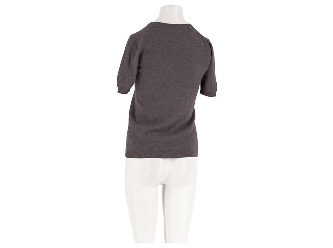Autre Marque Top Soft Goat de cashmere castanho XS Marrom - vista 6