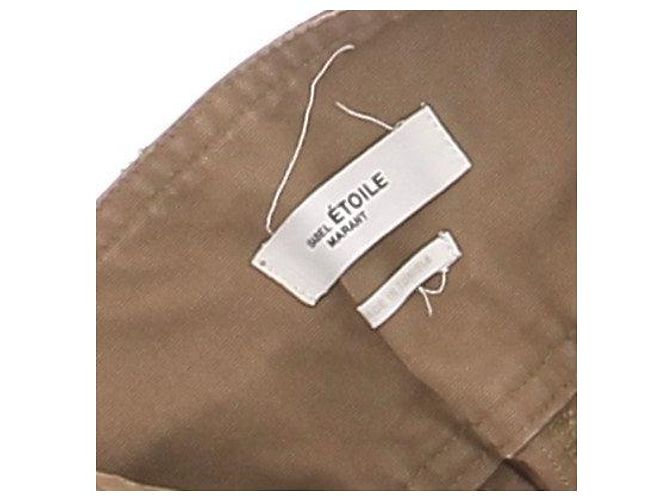 Pantalones de algodón caqui Isabel Marant Etoile - vista 6