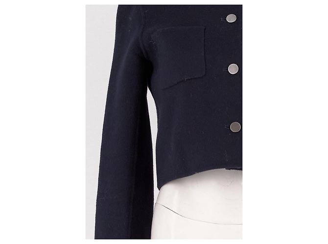 Theory wool jacket navy blue - view 3