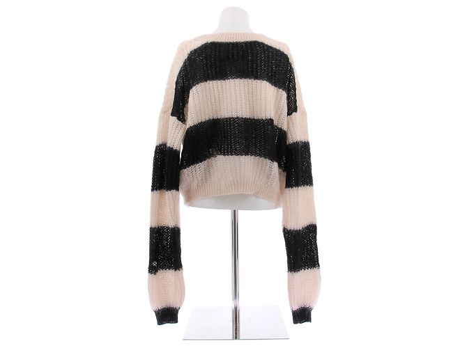 Zadig & Voltaire Mohair-Pullover in Creme und Schwarz - Ansicht 2