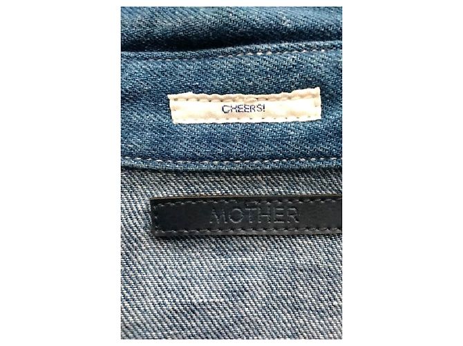 Mother Camisa de algodón azul XS - vista 7