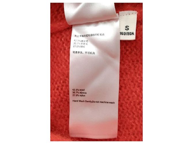 Autre Marque Roter Wollcardigan 440ME - Ansicht 8