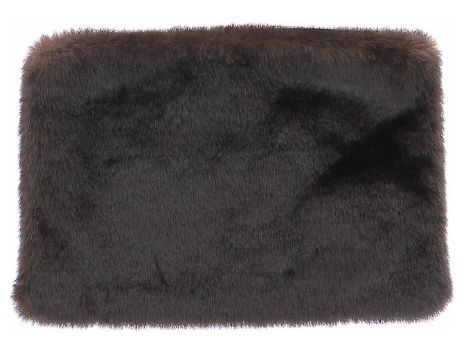Autre Marque Pochette in pelliccia marrone - vista 2
