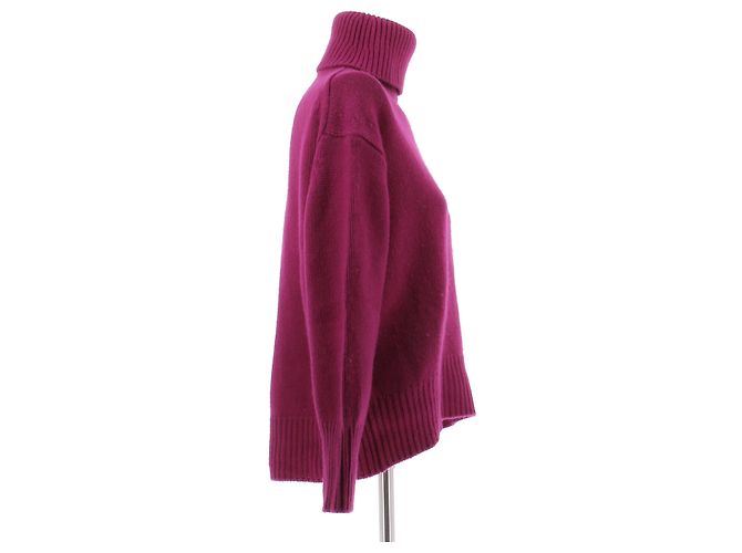 Autre Marque Lila Kaschmir-Rollkragenpullover - Ansicht 3