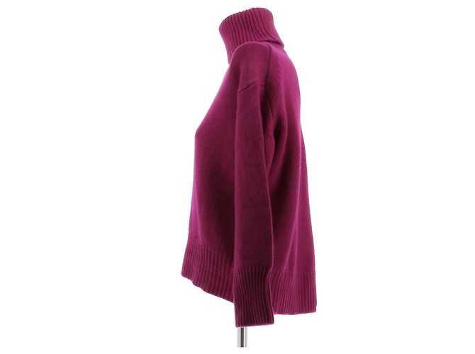 Autre Marque Lila Kaschmir-Rollkragenpullover - Ansicht 4
