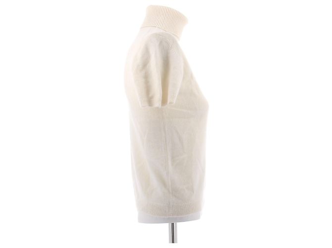 Eric Bompard Top crema de cachemira Blanco - vista 3