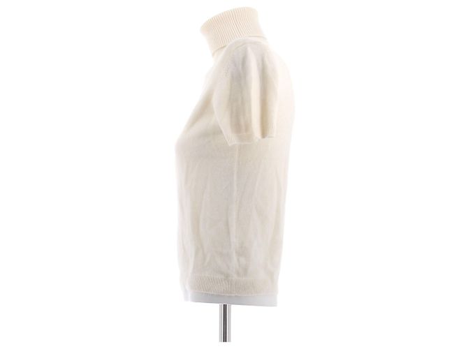 Eric Bompard Top crema de cachemira Blanco - vista 4