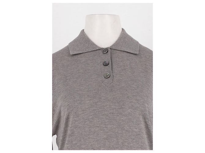 Autre Marque Polo de lana gris 440ME - vista 2