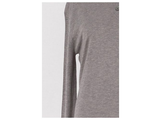 Autre Marque Polo de lana gris 440ME - vista 3