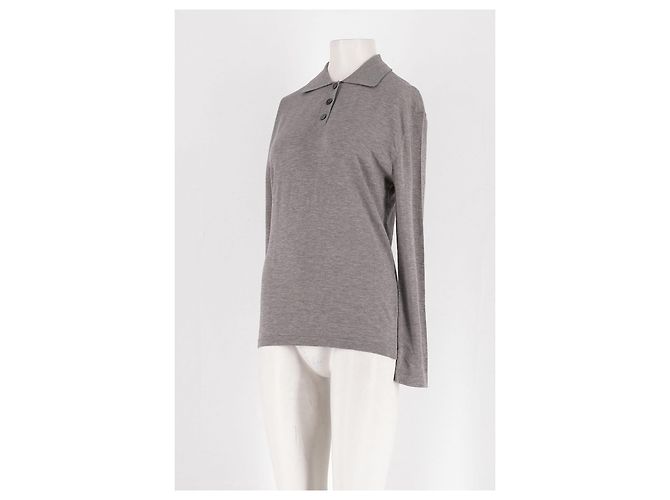 Autre Marque Polo de lana gris 440ME - vista 4
