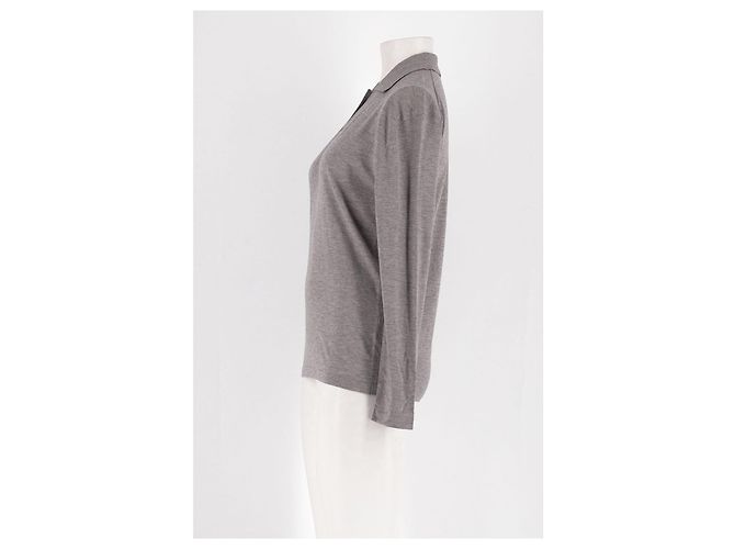 Autre Marque Polo de lana gris 440ME - vista 5