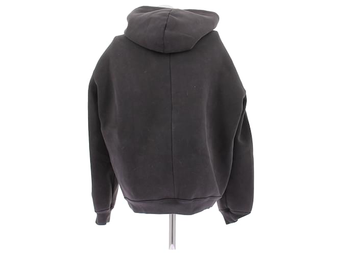 Courreges Kapuzenpullover Grau Baumwolle - Ansicht 2