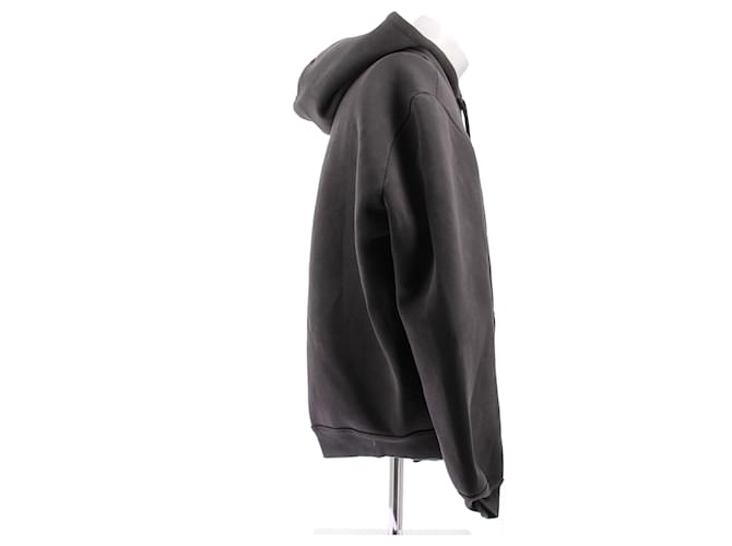 Courreges Kapuzenpullover Grau Baumwolle - Ansicht 3