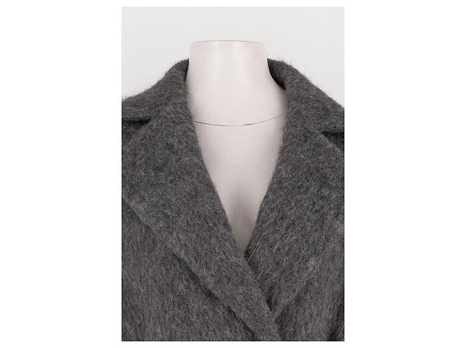 Autre Marque ALMADA LABEL Wollmantel Grau XS - Ansicht 2