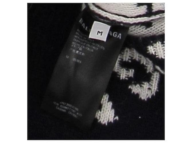 Balenciaga Marineblauer Pullover mit Logo - Ansicht 6