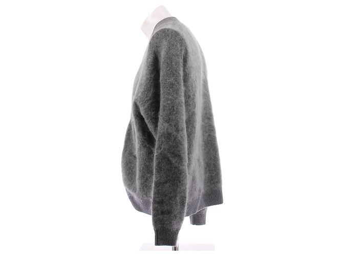 Acne Cardigan grigio in lana - vista 4